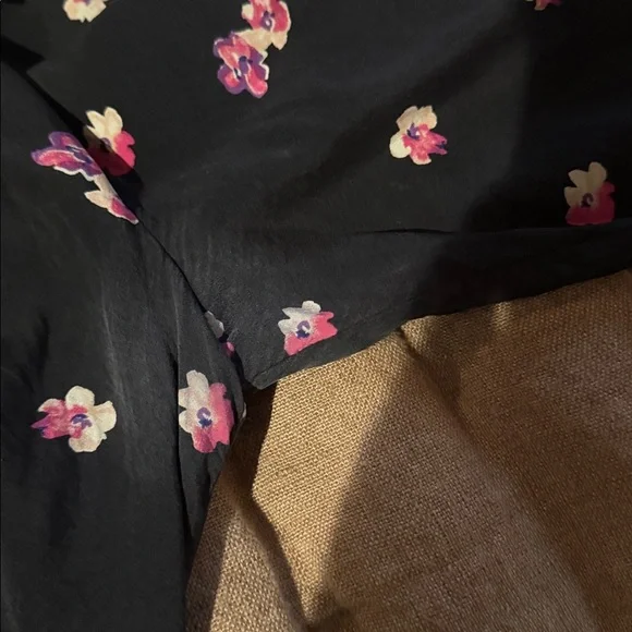 Rebecca Taylor Floriana Stretch Floral Blouse 10 - Picture 9 of 9